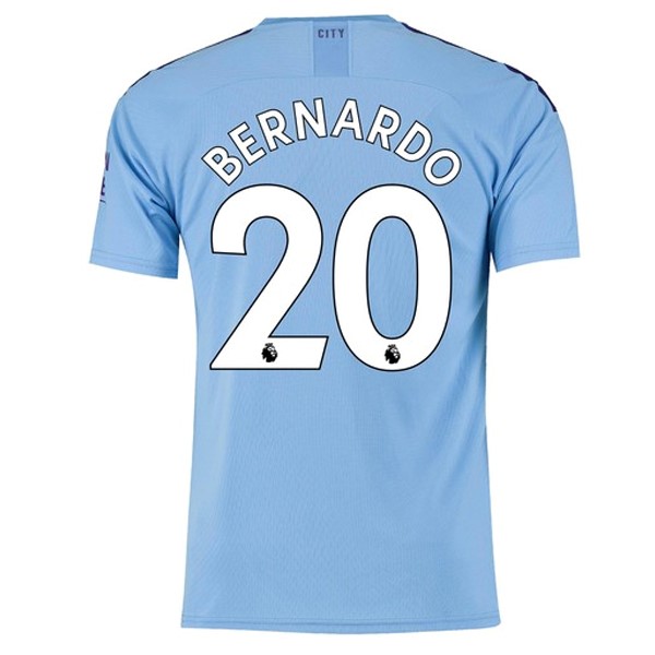 Camiseta Manchester City NO.20 Bernardo Primera equipación 2019-2020 Azul